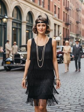 California Costumes Black Flapper Dress
